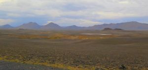 Desierto negro de Geitasandu, Ruta por Islandia