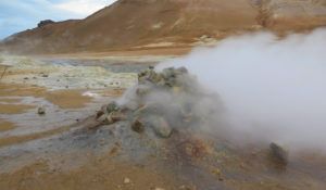 Coladas de lava de Leirhnjukur, en ruta por Islandia