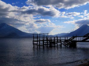 Embarcadero del lago Atitlan, Guatemala