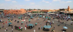 Plaza de Jamaa el Fna por el día, Marrakech