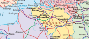 Mapa de Trenes de Bélgica