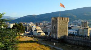 La fortaleza de Skopie, Macedonia