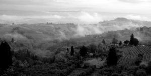Vistas desde Via degli innocenti,San Gimignano