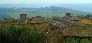 Vistas desde Parcco della Rocca, San Gimignano