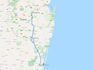 Hlane, cómo llegar desde Santa Lucia, Sudáfrica 