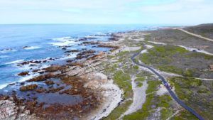 Cape Agulhas a vista de Dron