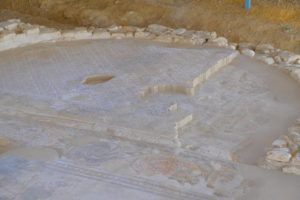 Detalle del Mosaico Romano de Noheda, Cuenca