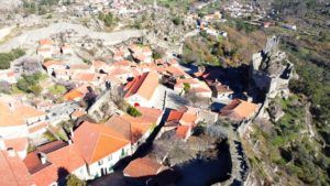Vista desde nuestro Dron Sortelha, Portugal
