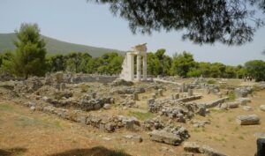 Ruinas de la antigua ciudad de Epitauros, Peloponeso