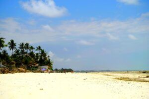 Playa de Jambiani, situada al este de Zanzibar