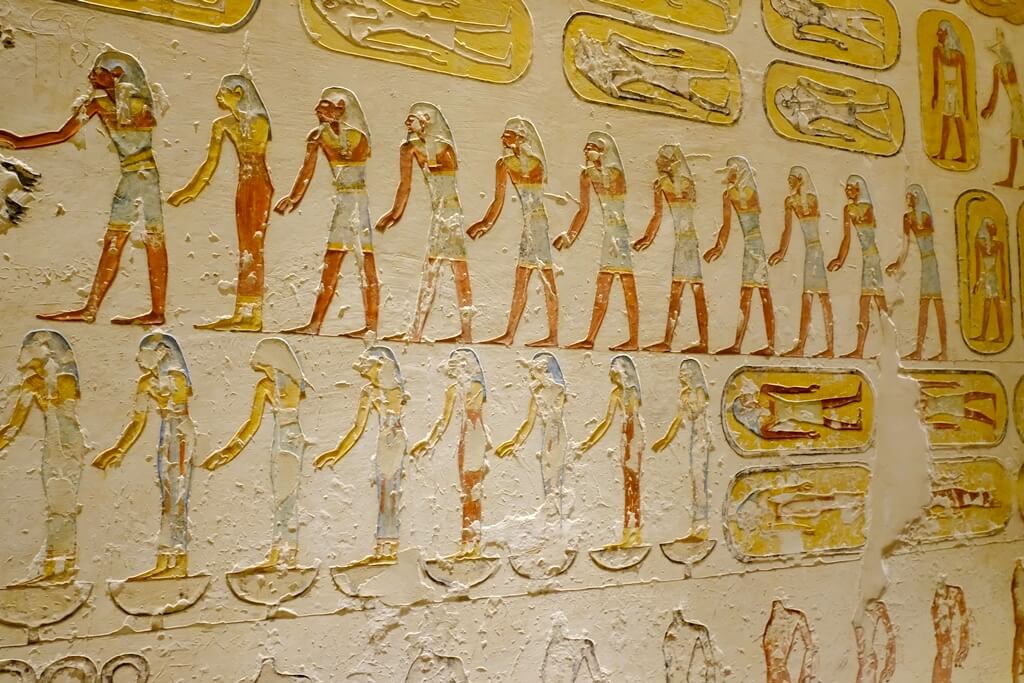 Interior de alguna de las tumbas del Valle de los Reyes, Luxor Interior de alguna de las tumbas del Valle de los Reyes, Luxor