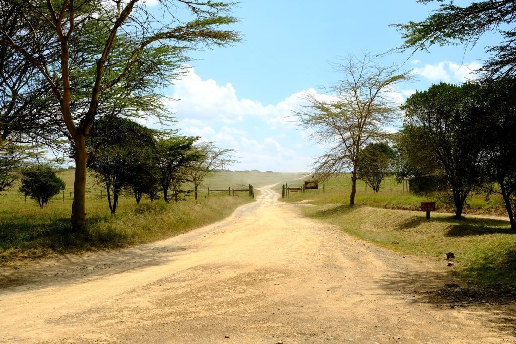 Caminos polvorientos del Lago Nakuru, Kenia