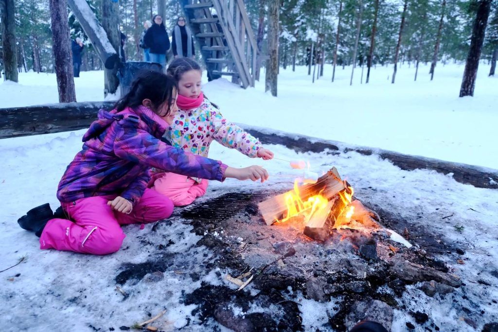 Haciendo "nubes" en Laponia