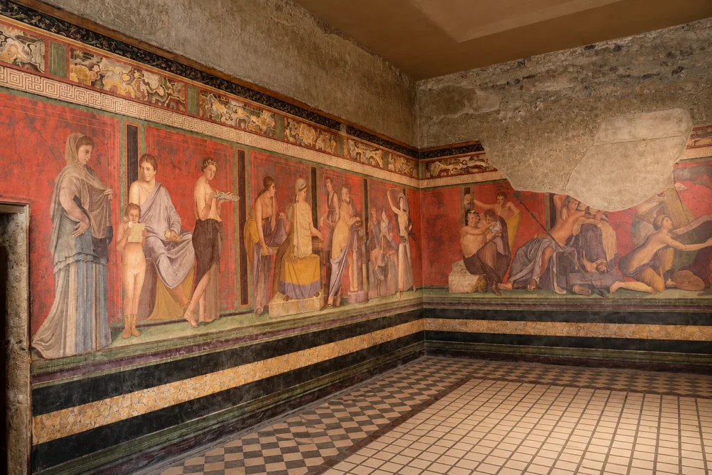Villa de los Misterios, Sala de los Misterios Villa de los Misterios, Sala de los Misterios
