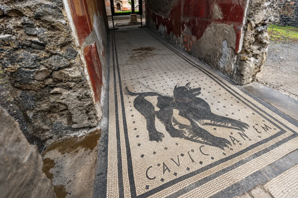 Casa del Poeta Trágico y el famoso mosaico Cave Canem Casa del Poeta Trágico y el famoso mosaico Cave Canem